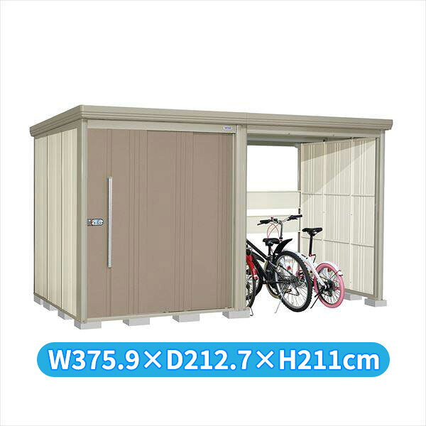 商品番号28088201メーカータクボ物置サイズ幅 3759.0mm × 奥行き 2127.0mm × 高さ 2110.0mmカラーカーボンブラウン通常納期(宅配)14日後以降発送（要問合せ）通常納期(工事)14日後以降発送（要問合せ）用途自転車を入れる坪数2.41素材スチール対応タイプ自転車スペース付き物置必要ブロック数20配送区分3※商品により配送可能エリアが異なります。配送エリア表をご覧ください。工事区分5※商品により工事可能エリアが異なります。工事可能エリア表をご覧ください。下地が土の場合宅配＋標準組立費　40,700円宅配＋標準組立費＋転倒防止工事　57,200円下地がコンクリートの場合宅配＋標準組立費＋傾斜調整費　61,050円宅配＋標準組立費＋傾斜調整費＋転倒防止工事　70,950円下地がアスファルトの場合宅配＋標準組立費＋傾斜調整費　61,050円宅配＋標準組立費＋傾斜調整費＋転倒防止工事　94,050円●物置と開放部は左右入れ替え可能●扉の開き方向も変更可能●車止め棒付●雪や台風に強い柱構造●軒樋・たて樋付、雨水トラブルがなく安心備考●商品は、お客様組立品となります●工事もご依頼頂いたお客様限定で、ブロックサービスします！●商品手配前にメーカーより直接お電話にてご連絡をさせて頂いております。日中つながるお電話番号をお知らせください。　