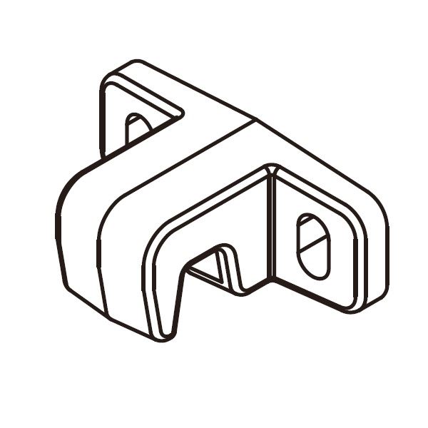 YKKAP アウターシェード 枠付け用選択部品セット 雨戸付引違い窓　半外付/外付 妻戸なし 1枚仕様 フックユニット B1/B7/H2/S1/YW 7AN-GM-C-V