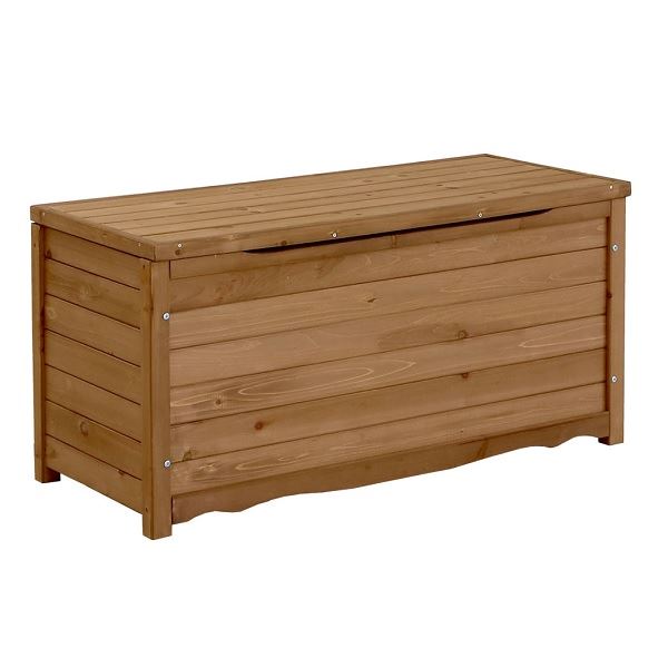 Sスタイル 木製収納庫 BB-T106LBR ボックスベンチL　幅106 『小型 物置 屋外 DIY向け』 ライトブラウン