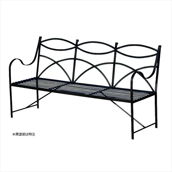 オンリーワン アイアン ガーデンベンチ Aタイプ 3人掛け GM3-IG-A3 屋外専用