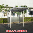 サイクルポート 大仙(ダイセン) 自転車置場F(フラット) 積雪20cm仕様 間口18 側面/背面パネル1段 BSF-1801〇□ 3台用 『アルミ製 家庭用 駐輪 自転車置き場 屋根』