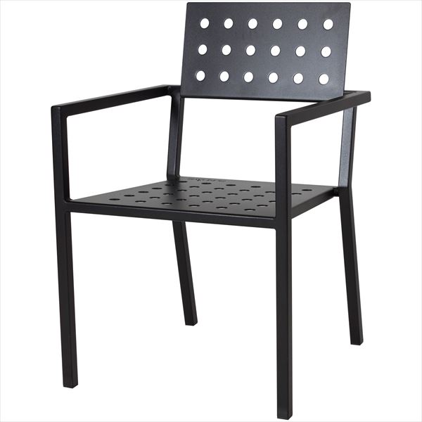SUNDAYS フレームダイニング チェア クッションは別売です 屋外用 ガーデンファニチャー ブラック