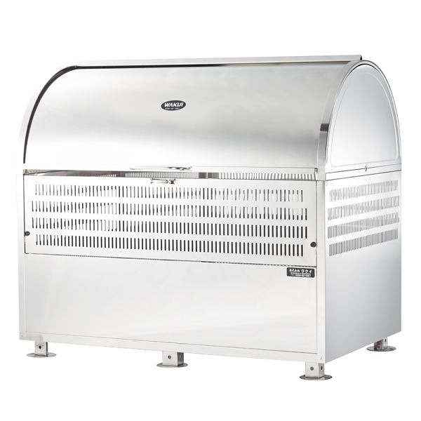 ワクイ 環境ステーション WS-1200型 一体型(ダンパー・アジャスター標準仕様) 約770L WS-1200 『ゴミ箱 ゴミ収集庫』『 ゴミ箱 収集庫 飛散防止 害獣防止 アパート マンション 自治会 』