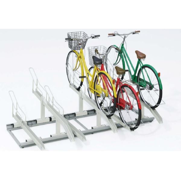 商品番号29108701メーカーダイケンサイズ幅 2670.0mm × 奥行き 1755.0mm通常納期7〜14日後発送素材スチール収納目安台数（台）9配送区分5※商品により配送可能エリアが異なります。配送エリア表をご覧ください。工事対応この商品は工事を承っておりません。※こちらの商品は、法人様の事務所へのお届け限定商品となっております。現場や個人宅への配送は行っておりません。ご希望の場合は、メーカー指定の配送業者の営業所止めにて手配させていただきます。● 通路幅の狭いところでも設置可能な省奥行タイプのラック。● レールは高耐食性めっき鋼板を使用。● スライドスペースは820mm。● 220mmピッチで設置。備考注意：個人様宅へのお届けは出来かねます。●20インチ以上の自転車の標準サイズで設定されています。●自転車のサイズや形状により、収納できない場合があります。●自重が30kgを超える自転車は収納しないでください。●後カゴ付自転車が連続して収納になる場合は、うまく収納できない場合があります。●寸法はレール寸法となります。取付場所は左右に220mm以上（計440mm）の寸法が必要です。　