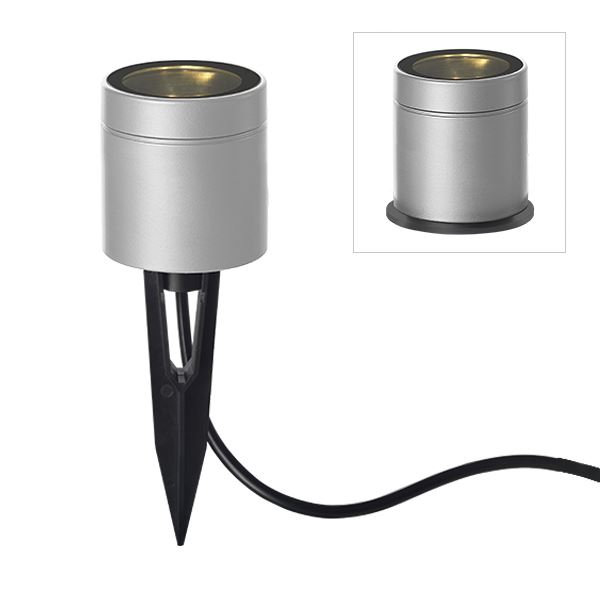 【送料無料】タカショー グランドライト スタンドタイプ 13型 HBD-D39S #70828400 12V用／24V用 『エクステリア照明 ガーデンライト』『ガーデンライト 屋外 照明 ライティング Takasho ガーデニング』 シルバー