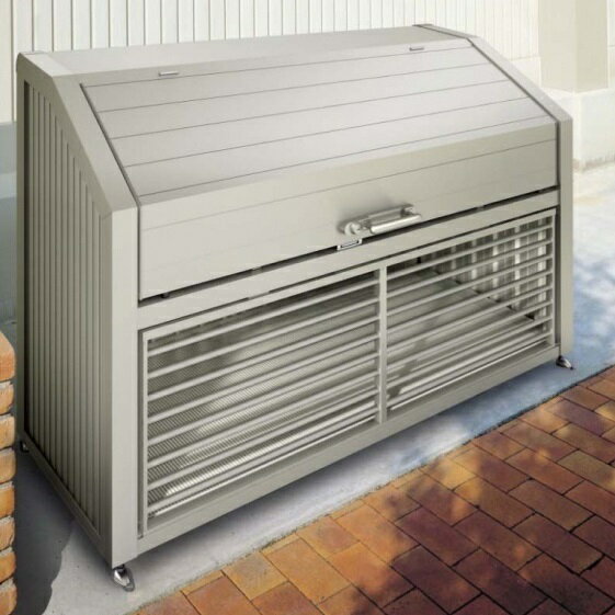 【法人様限定商品 個人宅・現場配送不可】四国化成 ゴミストッカー EA型 奥行800mm GPSN-1312-08SC 『ゴミ袋（45L）集積目安 19袋、世帯数目安 9世帯』 『ゴミ収集庫』『ダストボックス ゴミステーション 屋外』 ステンカラー