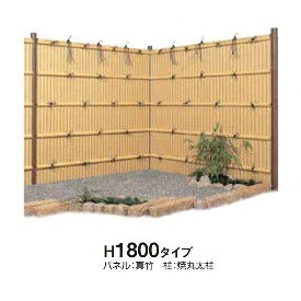 Fences - タカショー　e-バンブーユニット　建仁寺垣　H1800　パネル (片面)　＊柱は別売です　『竹垣フェンス　柵』 真　竹