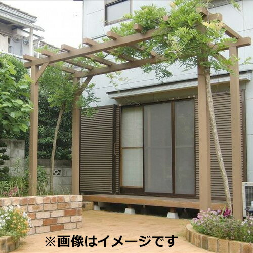 タカショー エバーエコウッド パーゴラ デッキ取付仕様 独立タイプ（D） 1.5間×5尺