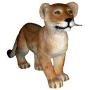FRP　歩く子ライオン / Lion CuB - Standing　 fr080117 『動物園オブジェ　アニマルオブジェ　店舗・イベント向け』