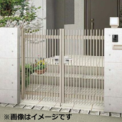 樂天商城 - 【送料無料】リクシル ハイ千峰（せんぽう） 柱使用 09-10 両開き『アルミ門扉』『LIXIL ゲート 部材 ガーデン 住宅 境界 入口 塀 壁 diy おしゃれ 形材 門扉』