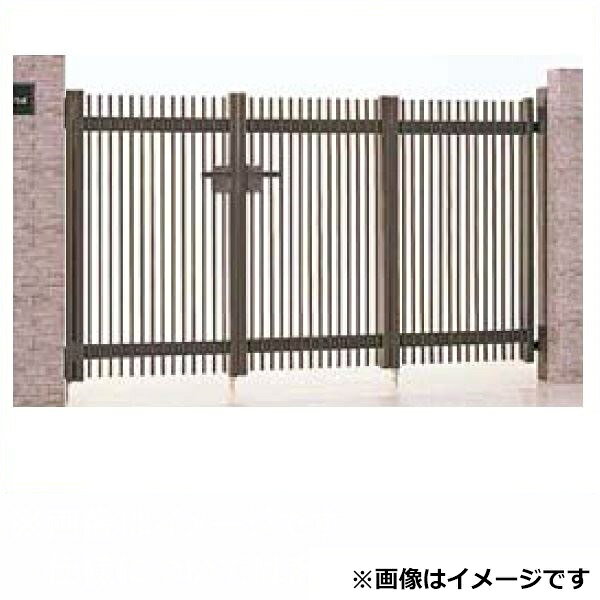 商品番号32205401メーカーリクシルサイズ幅 2700.0mm × 高さ 1200.0mm通常納期5〜10日後発送用途3枚折戸素材アルミ配送区分1※商品により配送可能エリアが異なります。配送エリア表をご覧ください。工事対応この商品は工事を承っておりません。TOEXが誇るロングセラー門扉。お手ごろ価格ながら、5色のカラーバリエーション。備考●「本体」＋「柱」＋「錠」のセットとなります。※施錠機能はありません●セット価格は内開きとなります。●外開き仕様にする場合は、ヒンジの向きを変えてください。●門扉サイズにより、多少デザインが異なります。※サイズ（幅）は扉部分のみの合計寸法となります（例：両開きの場合、扉2枚分の寸法）。柱の外〜外までの寸法とは異なります。● 折戸仕様は柱使用になりますが、現場の状況により埋込使用にする場合、調整式埋込金具または半調整式埋込金具を使用してください。● 3枚折戸の際には片側2枚＋片側1枚、4枚折戸の際には片側2枚＋片側2枚で使用してください。（キャスターは付きません。）●ハイ千峰は施錠できません。