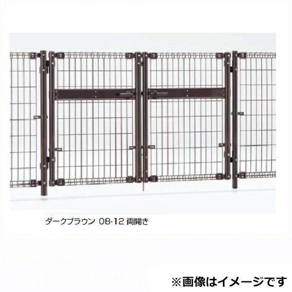 【送料無料】リクシル TOEX ハイグリッド門扉N1型 柱使用 08-12 両開き『LIXIL ゲート 部材 ガーデン ..