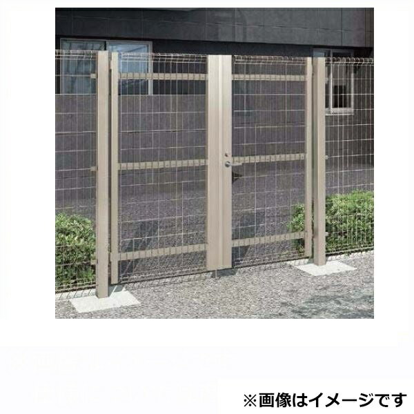 【送料無料】リクシル TOEX ハイグリッド門扉NF8型 柱使用 09-18 両開き シリンダ...