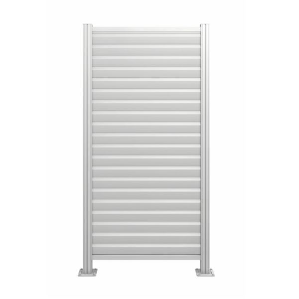 三協アルミ ラステラ オプション ルーバーフェンス／マイリッシュ／コーナー納まり H1510 間口 0.5間（1スパン）×3尺（1スパン） アルミパネルタイプ 『デッキ本体は別売です』 『ウッドデッキ 人工木』 アルミパネルタイプ