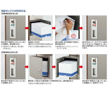 四国化成 ファミーユ門柱1型 2世帯用セット (本体+LED照明×2+化粧格子2セット+表札×2) 宅配ボックス付 インターホン取付用 『インターホンは別途』