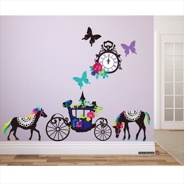 東京ステッカー 高級ウォールステッカー ホラグチ カヨ 「ドリームキャリッジB」 Mサイズ ＊TS0058-AM ..