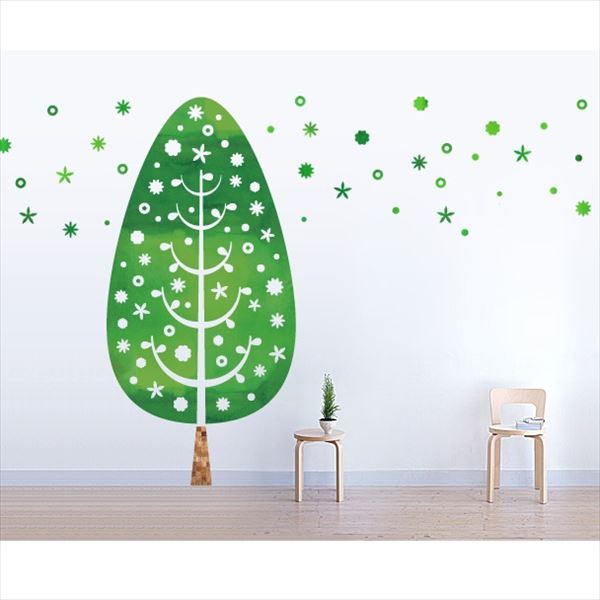 東京ステッカー 高級ウォールステッカー 植物 ツリー・デコレーション Lサイズ ＊TS0014-AL グリーン ..