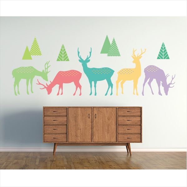 東京ステッカー 高級ウォールステッカー 動物 ニホンジカ Sサイズ ＊TS0017-AS ベーシック 『おしゃれ ..