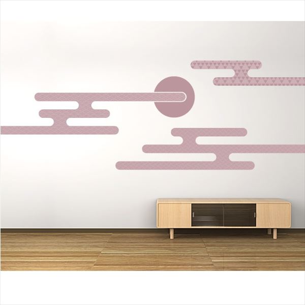 東京ステッカー 高級ウォールステッカー 和風 エ霞 Mサイズ ＊TS0050-EM 梅鼠 『おしゃれ かわいい』 ..