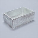 ヘルメス ウレタンウッド アンティークBOX 大 WB-L (W) シャビーホワイト シャビーホワイト