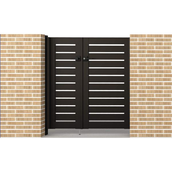 【送料無料】三協アルミ レジリア Y3型 (10・04)12 両開き親子セット 門柱タイプ『ゲート 部材 ガーデ..