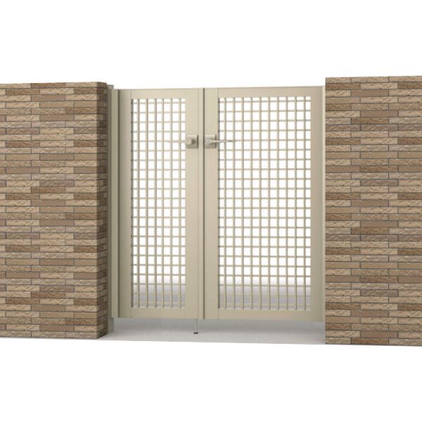 【送料無料】三協アルミ レジリア TY型 (06・04)12 両開き親子セット 門柱タイプ『ゲート 部材 ガーデ..