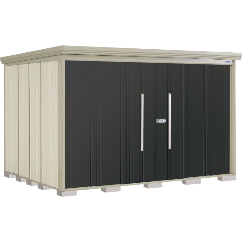 グルメギフトキャンペーン対象 タクボ物置 ND／ストックマン　側面棚 ND-3226Y 標準屋根 一般型 『追加金額で工事可能』 『物置 屋外用 大型 倉庫 小屋 屋外 収納庫 diy 大容量 吊り戸 鍵つき 庭』【追加金額で取付工事可能】 ナイトブラック