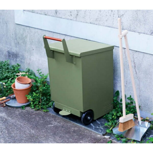 セトクラフト TRASH CART S23-0601-KH ゴミ入れ ゴミ箱 ダストボックス 大容量 おしゃれ カーキ