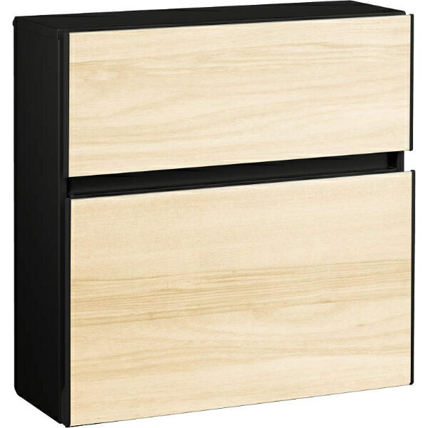 【楽天SS期間中P2倍】“YKK エクステリアポスト T10型 前入れ前出し （AR）AME-TY10 『郵便ポスト』 バニラウォールナット/ブラック