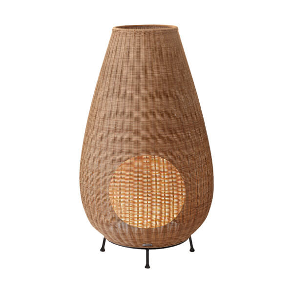 【送料無料】タカショー ラタンスタンドライト 100V ラージ #70410100 HFC-D12H『ガーデンライト 屋外 ..