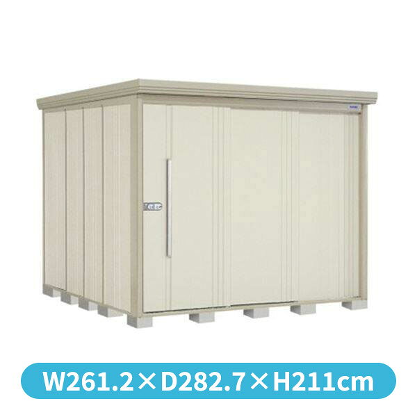 Rakuten - タクボ物置 ND／ストックマン　背面棚 ND-S2526 標準屋根 多雪型 『追加金額で工事可能』 『物置 屋外用 大型 倉庫 小屋 屋外 収納庫 diy 大容量 吊り戸 鍵つき 庭』【追加金額で取付工事可能】 ムーンホワイト
