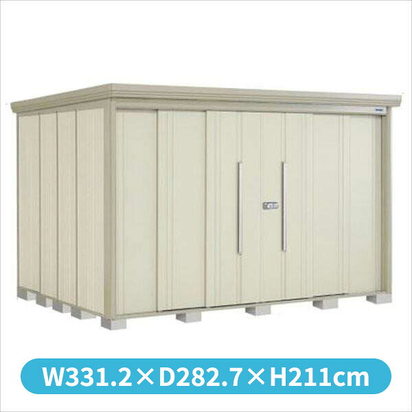 Rakuten - タクボ物置 ND／ストックマン　背面棚 ND-S3226 標準屋根 多雪型 『追加金額で工事可能』 『物置 屋外用 大型 倉庫 小屋 屋外 収納庫 diy 大容量 吊り戸 鍵つき 庭』【追加金額で取付工事可能】 ムーンホワイト
