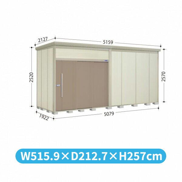 【背が高い　大容量】タクボ物置 JN／トールマン JN-5019 一般型 標準屋根『物置 屋外 大型 倉庫 小屋 収納庫 diy 吊り戸 鍵つき タイヤ 自転車 庭 おしゃれ』【追加金額で取付工事可能】【P×10倍】 カーボンブラウン