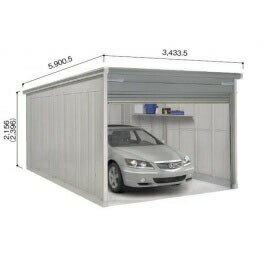 ヨドコウ ヨドガレージ ラヴィージュ3 VGCU-3355H 基本棟 豪雪型 背高Hタイプ『 車庫 ガレージ ラヴィージュIII 大型 屋外 物置 組み立て式 』【受注生産品】
