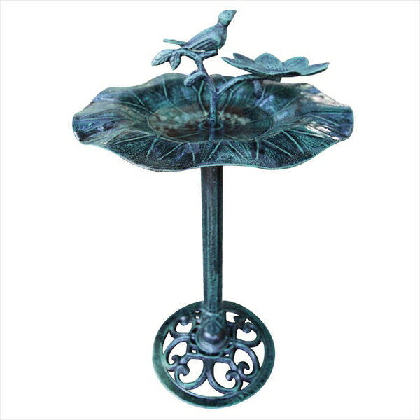 オンリーワン バードバス えさ台付　フラワー（青銅色） JB3-13079