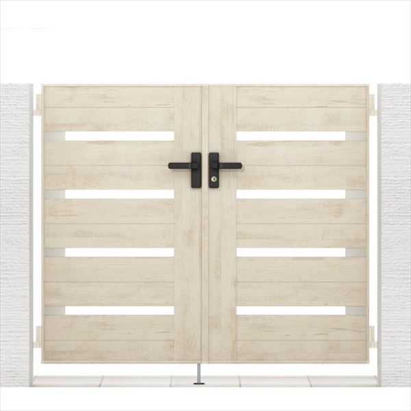 【送料無料】リクシル 開き門扉AA YS1型 柱仕様 ラッピング形材柱 08-12 両開き『LIXIL ゲート 部材 ガ..