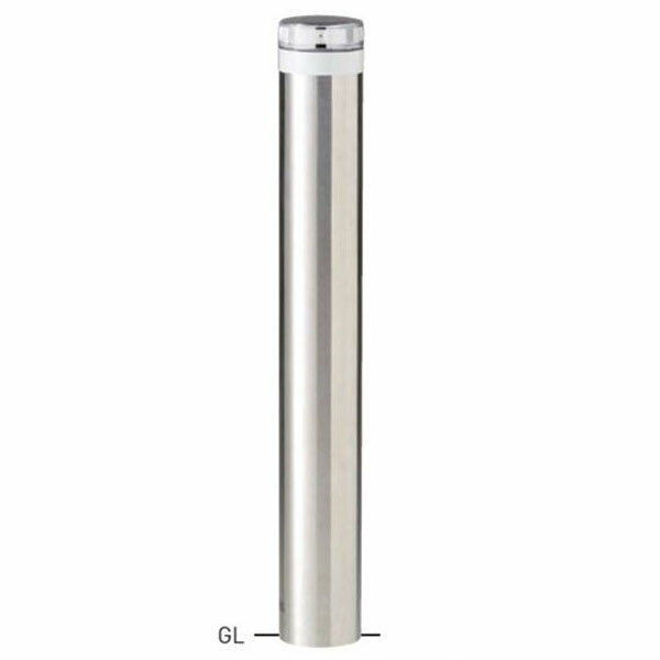 個人宅配送不可 帝金 ソーラーLEDバリカー ステンレス 固定式 ソーラーLEDバリカー点滅タイプ LED青 色 LEPS-01A-TM 青