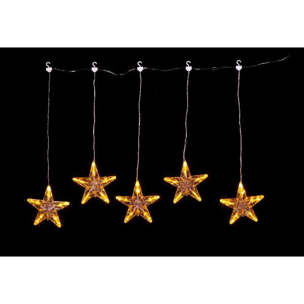 友愛玩具 LED5連スターライト LED5連ゴールデンスターライト WG-8311 『クリスマス 屋外 LED イルミネーション ライト』