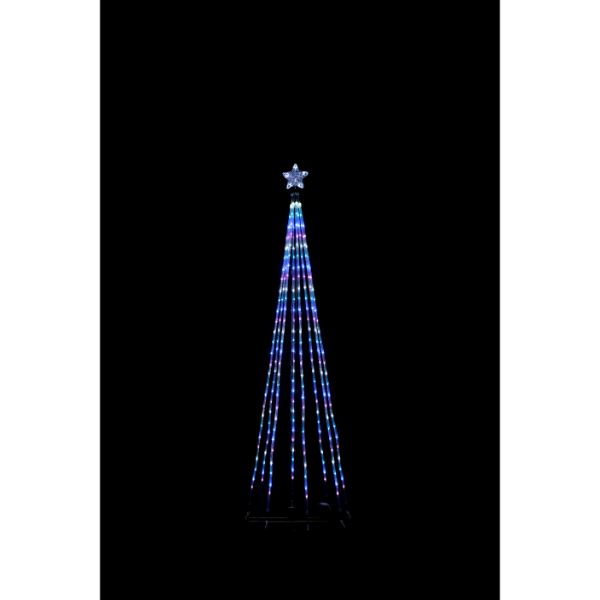 友愛玩具 LEDストローチューブツリー LEDストローチューブツリー 210cm （ブルーグラデーション） WG-5407BG 『クリスマス 屋外 LED イルミネーション ライト』