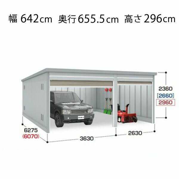 【送料無料】イナバ物置 GARADIA ガレーディア 2連棟 GRN-3626・62J 豪雪型 標準屋...