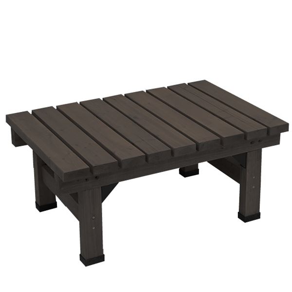 商品番号75669101メーカーSスタイルサイズ幅 900.0mm × 奥行き 580.0mm × 高さ 400.0mmカラーダークブラウン通常納期5〜10日後発送素材天然木重量（kg）12設置場所庭組立方法経験者向け（DIY）配送区分1※商品により配送可能エリアが異なります。配送エリア表をご覧ください。工事対応この商品は工事を承っておりません。■庭やベランダでちょっとくつろぐ場所がほしい。■面倒な工事なしで、お安く手軽に縁台を設置したい。■ウッドデッキは大げさだが、よくあるベンチ風の縁台は小さすぎる。ありそうでなかった「デッキ縁台」シリーズなら、そんな願いを叶えてくれます「物干し竿までワンステップあれば、スリッパのまま干せるのに…。」 それなら掃出し口の外に、小型ながら安定感のある縁台を設置すると便利！ 奥行58cmのスリムタイプは、狭いお庭やマンションのベランダでもスッキリ。「デッキ縁台」シリーズと組み合わせることで、ウッドデッキ風の本格的な縁台を設置することもできます備考※汚れたら水拭きしていただけます。※天然木のため、色褪せやひび割れが発生する場合があります。ホームセンターで販売されている木材の保護塗料で塗り直しいただくなど、定期的なメンテナンスをおすすめいたします。※ステイン塗料につきましては、衣料品等に色移りする場合がございます。乾拭きなどしてご利用ください。　