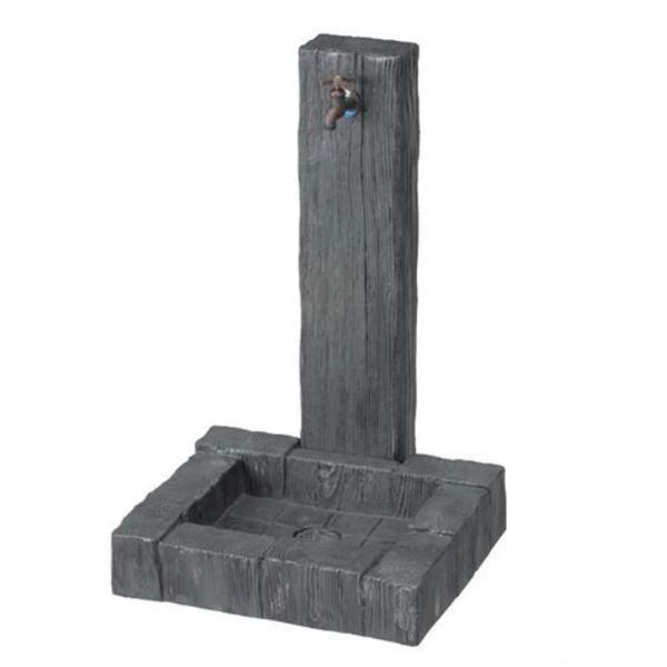 ニッコー 立水栓ユニット　ランバータイプ LS-A2＋パンLS-Pセット ラスティーグリーン 『水栓柱・立水..