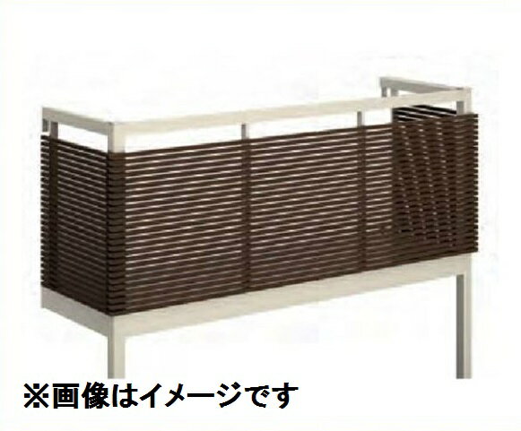 Terraces - YKKAP ルシアスバルコニー 屋根置式 横ストライプ 関東間 ロング柱 1.5間×5尺 床材 樹脂製デッキ アルミ+アルミカラー 『後付バルコニー 洗濯物干し場 リフォーム向け アルミ製』