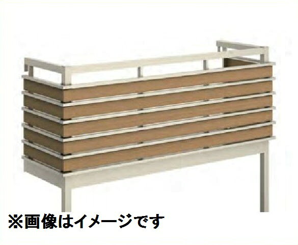 YKKAP ルシアスバルコニー 屋根置式 組合せ格子 関東間 標準柱 2間×3尺 床材リウッド アルミ+アルミカラー 『後付バルコニー 洗濯物干し場 リフォーム向け アルミ製』