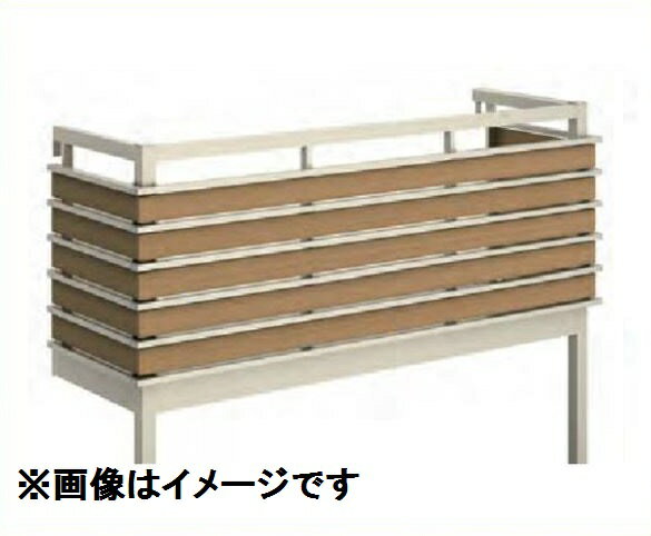 YKKAP ルシアスバルコニー 屋根置式 組合せ格子 関東間 標準柱 2間×4尺 床材リウッド アルミ+木調カラー 『後付バルコニー 洗濯物干し場 リフォーム向け アルミ製』