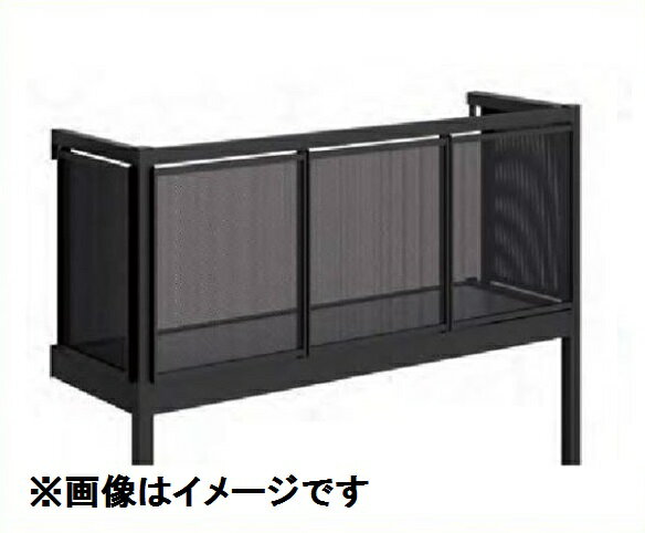 YKKAP ルシアスバルコニー 屋根置式 パンチングパネル 関東間 ロング柱 2間×5尺 床材リウッド 『後付バルコニー 洗濯物干し場 リフォーム向け アルミ製』