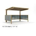 【法人様限定商品 個人宅・現場配送不可】四国化成 サイクルポート VF-R クローズタイプ 基本タイプ 基本セット(単独用) 積雪20cm 延高 屋根材:ポリカ...