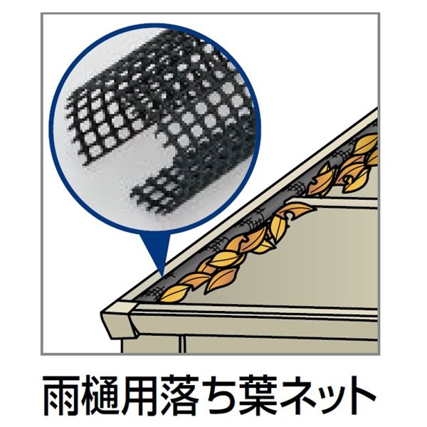 【法人様限定商品 個人宅・現場配送不可】四国化成 サイクルポート VF-R オプション 雨樋用落ち葉ネット（1本入り） COP-RN27