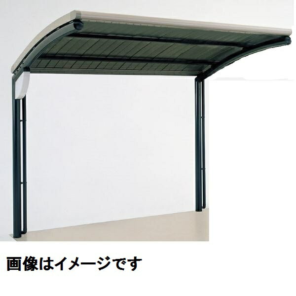 【法人様限定商品 個人宅・現場配送不可】四国化成 サイクルポート SSR オープンタイプ 積雪20cm 標準タイプ 基本セット アルミロールホーミング屋根材 本体：ブラックつや消し/屋根材ステンカラー 本体：ブラックつや消し/屋根材ステンカラー