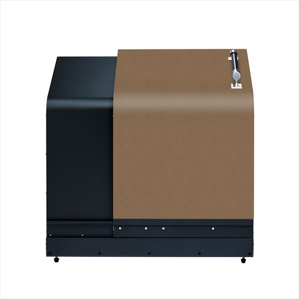 ナカノ ホームスライドダスポン スタンダードモデル 黒ZAM HSD-BZ-774 『ゴミ収集庫 ダストボックス 屋外』『 ゴミ箱 収集庫 飛散防止 害獣防止 アパート マンション 自治会 』 黒ZAM×ブロンズ